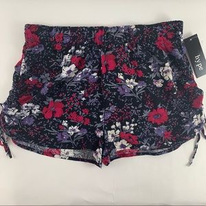 Floral Print Summer Beach Shorts Size L